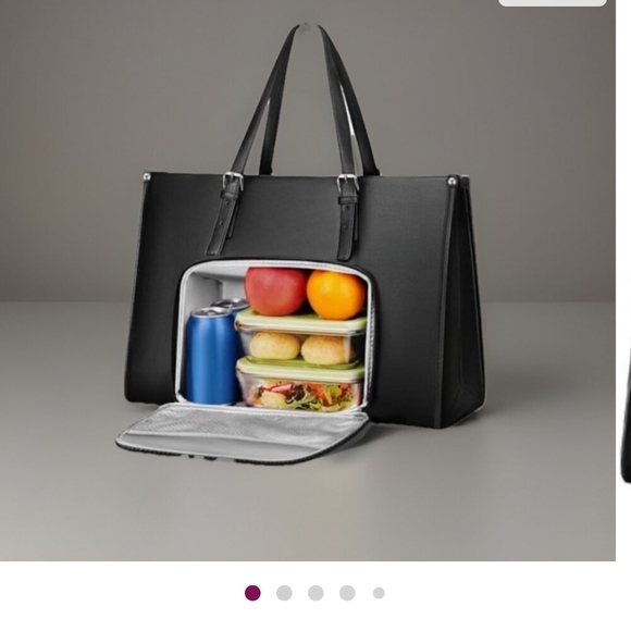 Elegant Black Tote Bag - Picture 2 of 5